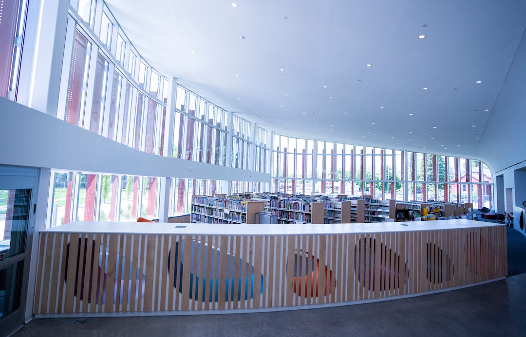 (Rick Egan | The Salt Lake Tribune)  The Grand Opening for the new Granite Library on 3300 South, is scheduled to for July. Thursday, June 2, 2022.