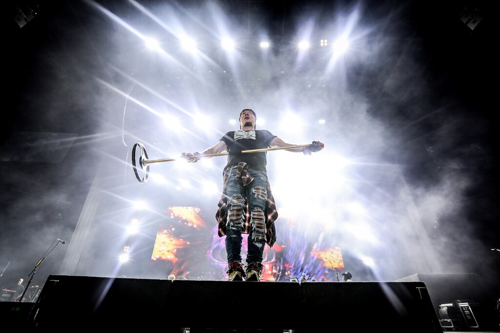 (Photo courtesy of Katarina Benzova) Axl Rose of the rock band Guns N' Roses, seen here in 2019, is scheduled to perform Tuesday, Oct. 24, 2023, at the Delta Center, Salt Lake City.