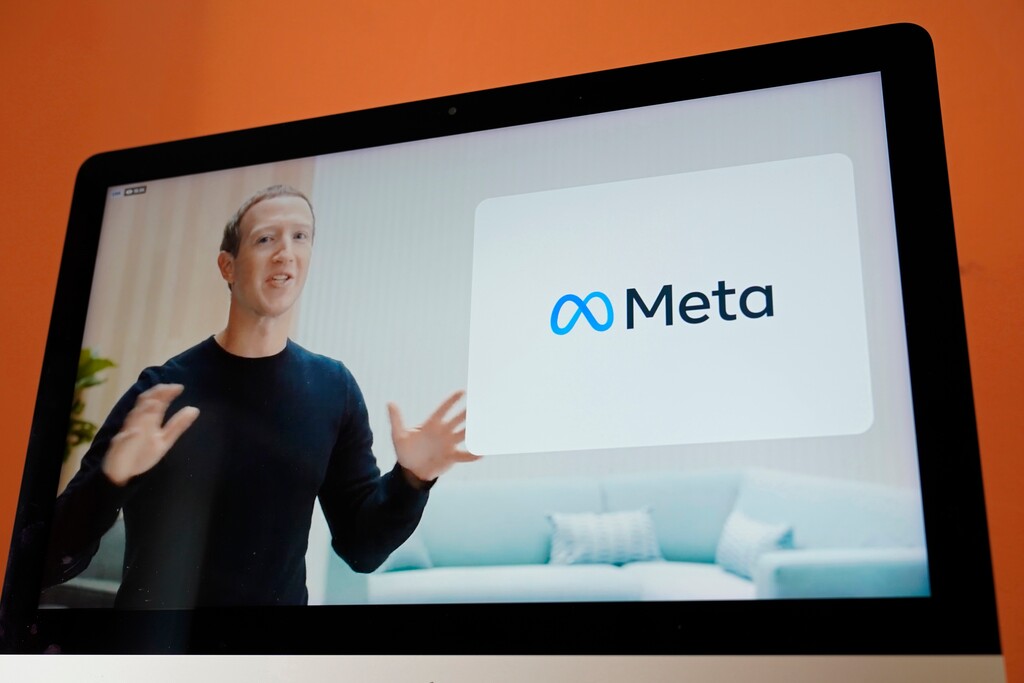 (Eric Risberg | AP photo) 

Seen on the screen of a device in Sausalito, Calif., Facebook CEO Mark Zuckerberg announces their new name, Meta, during a virtual event on Thursday, Oct. 28, 2021. Zuckerberg talked up his latest passion - creating a virtual reality "metaverse" for business, entertainment and meaningful social interactions.