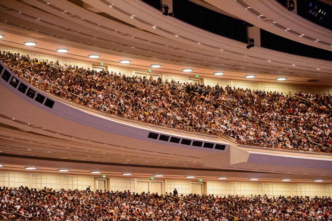 (Trent Nelson  |  The Salt Lake Tribune)  The morning session of the189th Annual General Conference of The Church of Jesus Christ of Latter-day Saints in Salt Lake City on Sunday April 7, 2019.