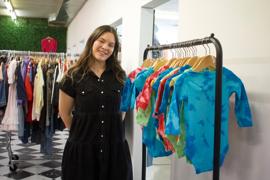 (Clarissa Casper | The Salt Lake Tribune) Delainey Ashbrook, 24, founder of erthaware, an earth-conscious thrift store in Logan.