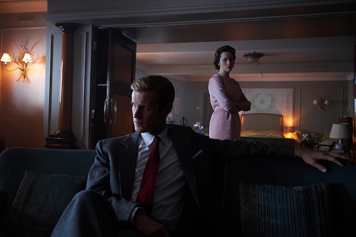 (Photo courtest of Deswillie/Netflix) Matt Smith stars as Prince Philip and Claire Foy as Queen Elizabeth in “The Crown.”
