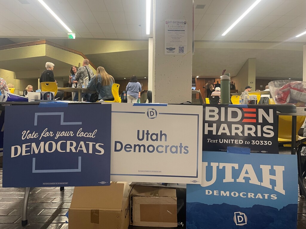 (Vanessa Hudson | The Salt Lake Tribune) Democrats gathered Saturday in their annual state nominating convention to choose party nominees for the November election.