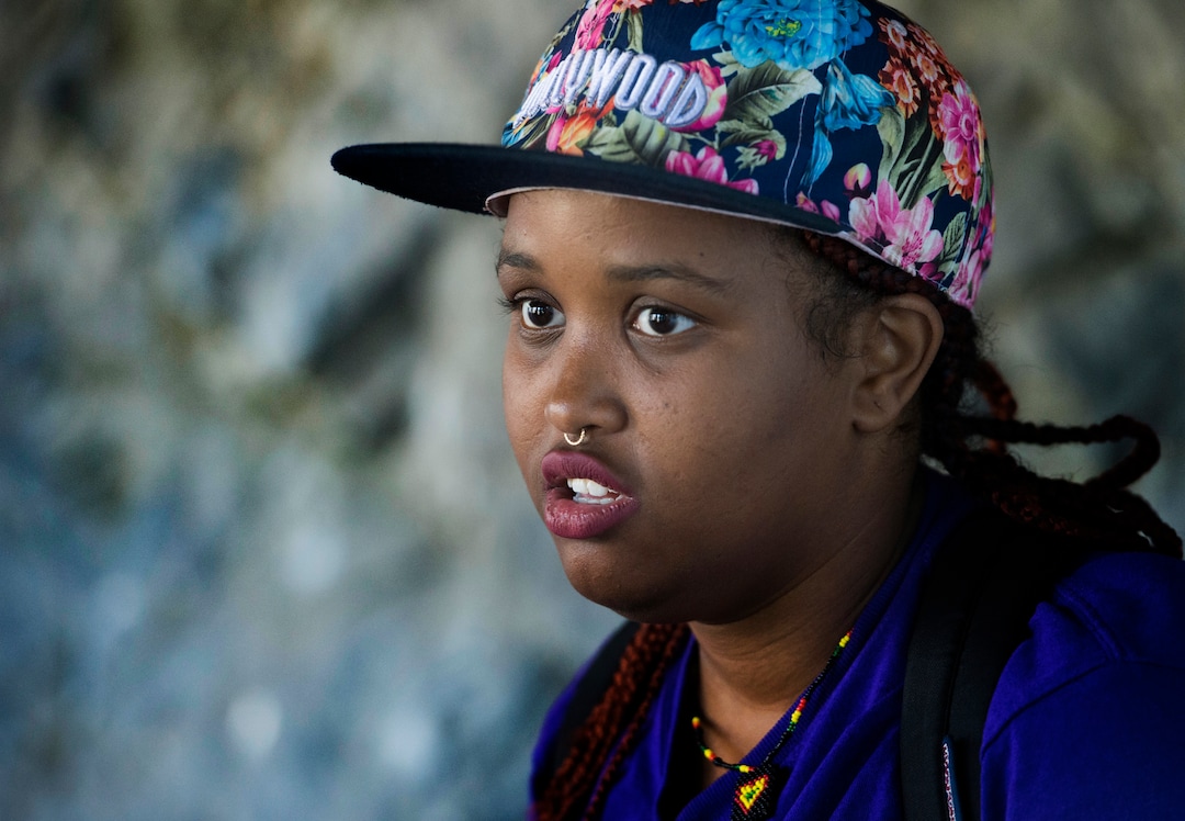 (Rick Egan  |  The Salt Lake Tribune)  Maryan waits for the tour of Timpanogos Cave, Thursday, Aug. 3, 2017.