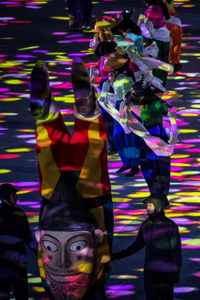 (Chris Detrick | The Salt Lake Tribune) The PyeongChang 2018 Olympic Winter Games Closing Ceremony at Olympic Stadium Sunday, Feb. 25, 2018.