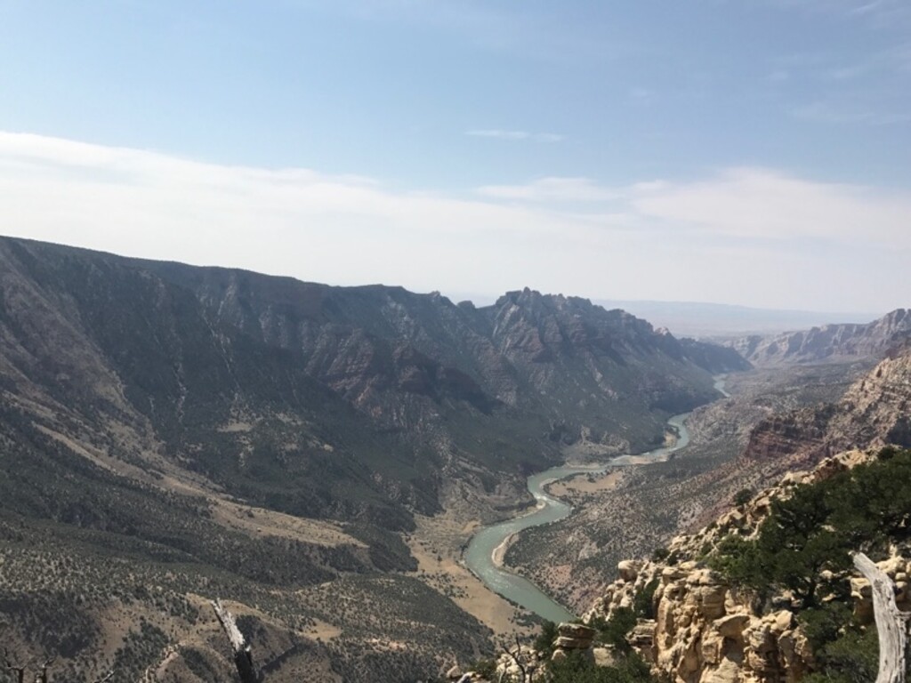 The Green River sits below the Ruple Point Trail at Dinosaur National Monument on Sept. 9, 2017. Photo by Nate Carlisle/The Salt Lake Tribune