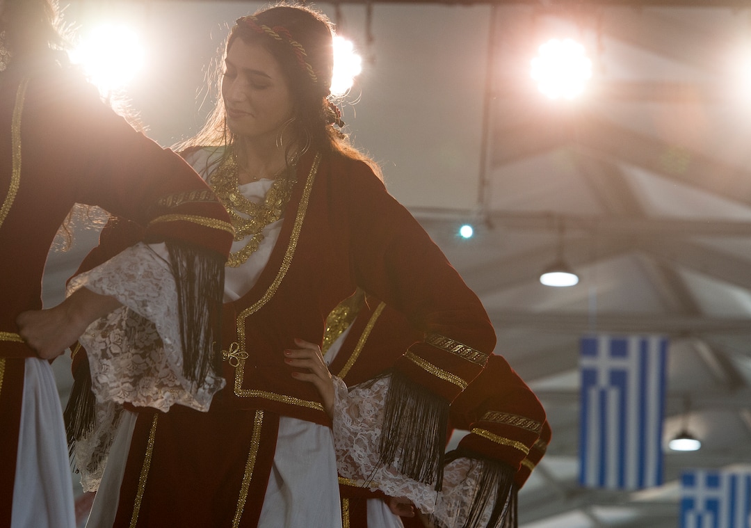 (Leah Hogsten  |  The Salt Lake Tribune) The Parthenon Dancers perform at the 42nd Annual Greek Festival on the grounds of the Holy Trinity Cathedral Greek Orthodox Church. The three day festival offers a wide variety of food and pastries, Greek musicians and dance performances.