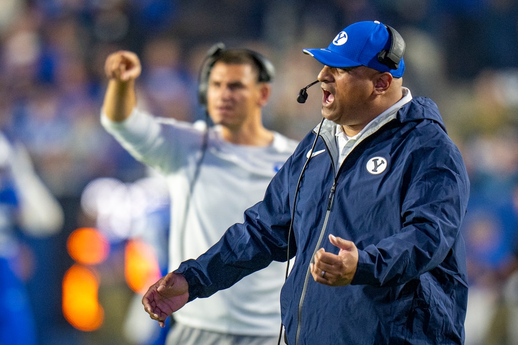 (Rick Egan | The Salt Lake Tribune) BYU Cougars head coach Kalani Sitake.