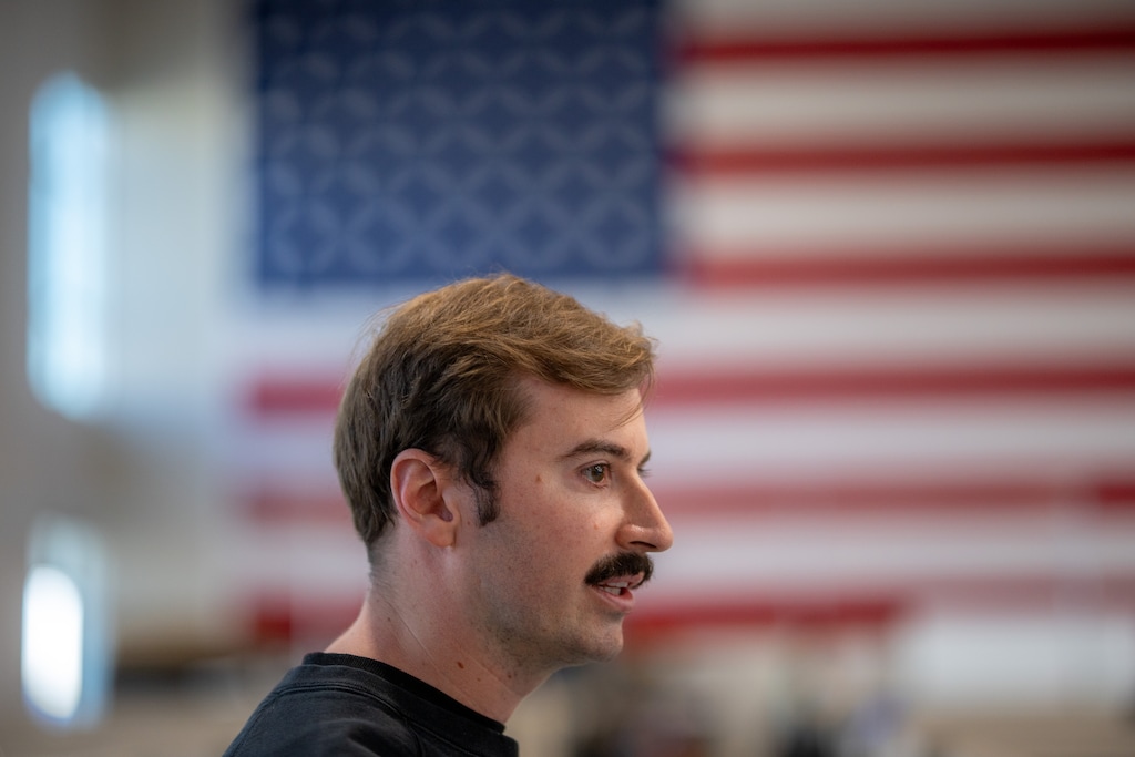(Trent Nelson  |  The Salt Lake Tribune) George Matus at Vector Defense in Bluffdale on Thursday, April 30, 2026.