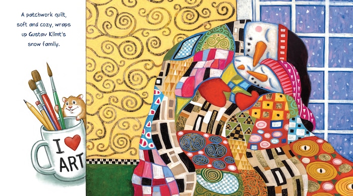 (Courtesy photo) Interior art from Amy and Greg Newbold's newest picture book, “If Picasso Painted a Snowman.”