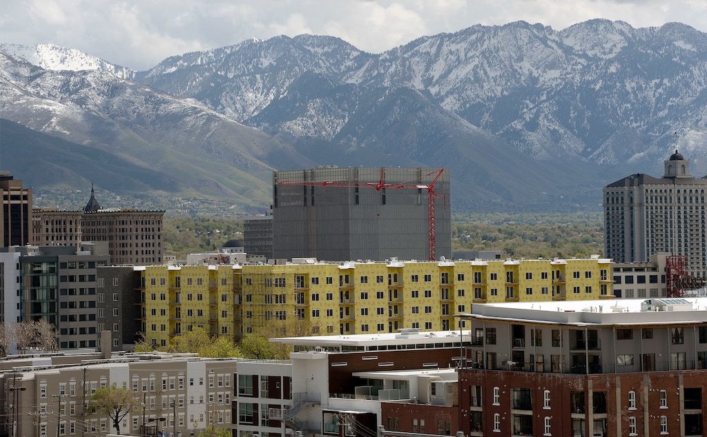 (Al Hartmann | Salt Lake Tribune file photo) Even with more apartments popping up all over, a shortage of single-family homes on the market has resulted in a surge in housing prices — for both owner-occupied homes and rental apartments — that lifted the Wasatch Front's year-over-year inflation rate to 3.9 percent in April.