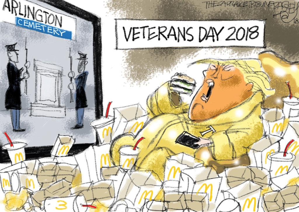 (Pat Bagley | The Salt Lake Tribune) This Pat Bagley cartoon, titled “Executive Time,” appears in The Salt Lake Tribune on Tuesday, Nov. 13, 2018.