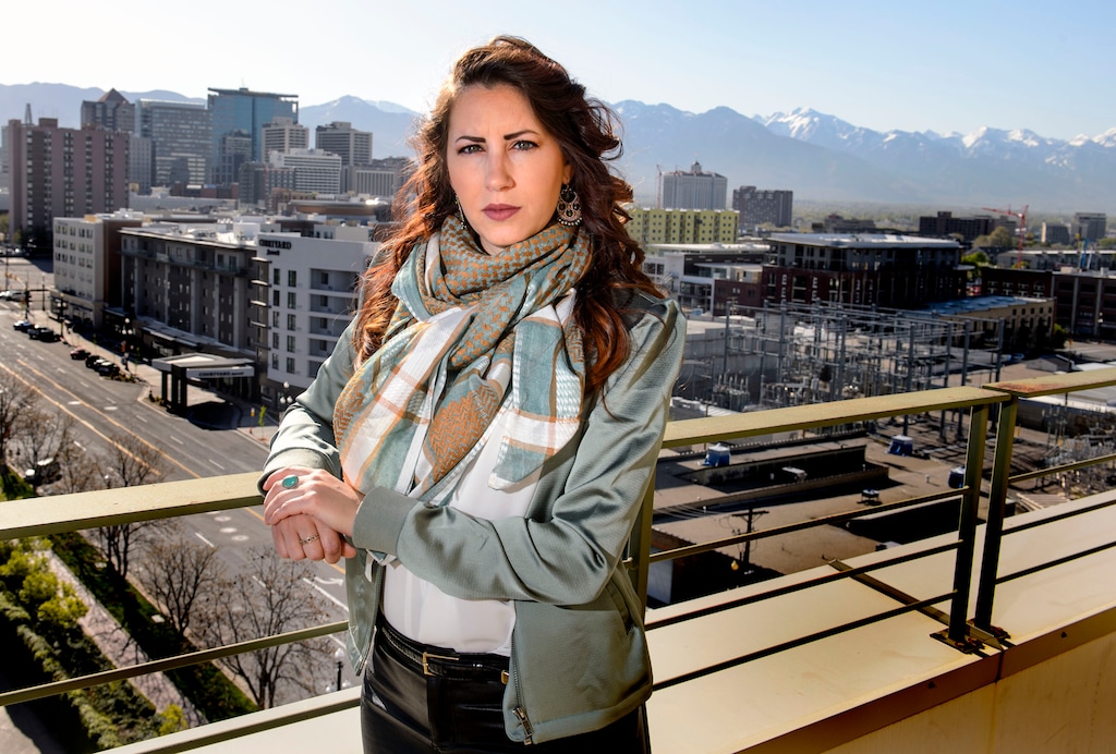 (Steve Griffin  |  The Salt Lake Tribune) Erika Cohn, a Salt Lake City filmmaker, has made a documentary, "The Judge," about the first woman to serve as a judge in a Palestinian Shari'a court. She is photographed her in downtown Salt Lake City on Thursday, April 26, 2018.