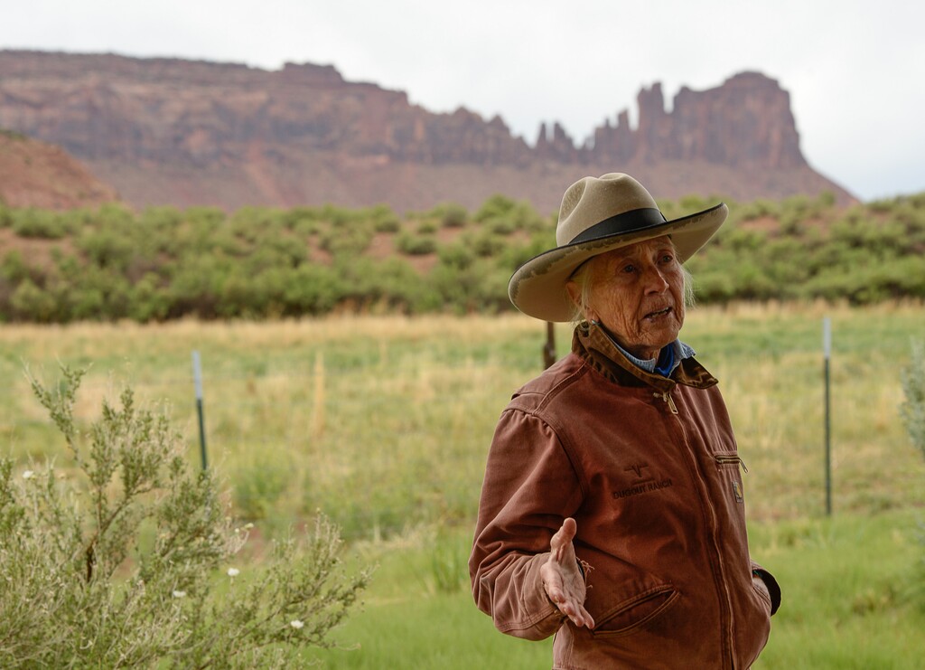 Francisco Kjolseth | The Salt Lake TribuneHeidi Redd hosts a visit by Interior Secretary Ryan Zinke to her historic Dugout Ranch along Indian Creek, operated, under a conservation easement with the Nature Conservancy. Secretary Zinke is continuing his four-day Utah tour on Tuesday, May 9, 2017, of Bears Ears and Grand Staircase-Escalante National Monuments.