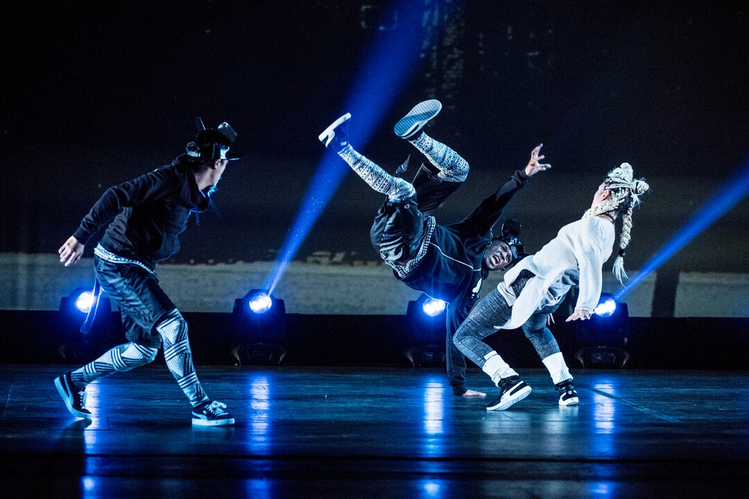 (Photo courtesy of Tim Norris) The Hip Hop Nutcracker, shown being performed at Dolby Theatre in Los Angeles on Nov, 17, 2017, combines Tchaikovsky’s music and Hoffmann’s story with a breakdancing “B-boy Dream Team,” a DJ, an electric violinist, and an opening set from rapper Kurtis Blow. The show takes place at Eccles Theater in Salt Lake City on Nov. 21, 2019.