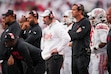 (Bethany Baker | The Salt Lake Tribune) Utah Utes head coach Morgan Scalley watches during the game between the Utah Utes and the Kansas Jayhawks at Rice-Eccles Stadium in Salt Lake City on Saturday, Oct. 10, 2026.