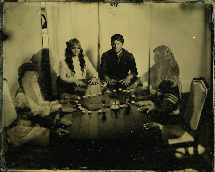 (Courtesy photo) The 12th edition of An October Evening celebrates ghosts through film, fashion, music and dance, all in an expanded two evenings Oct. 20-21 at the Masonic Temple in Salt Lake City. Pictured, event organizers Andrea Hansen and Stephen Simmons.