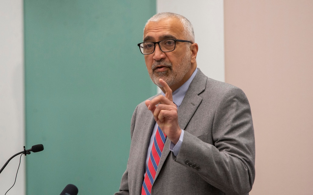 (Rick Egan | The Salt Lake Tribune)  Salt Lake County District Attorney Sim Gill, on Monday, March 1, 2021.