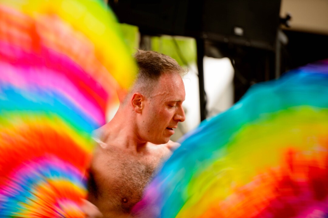 (Trent Nelson  |  The Salt Lake Tribune)Jason Suker dancing at the Utah Pride Festival in Salt Lake City on Saturday June 1, 2019.