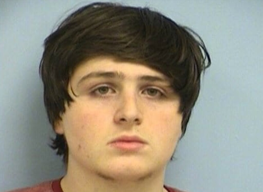 (Austin Police Department) Luca Mangiarano, 19, is accused of robbing a bank in Austin and making his escape on an electric scooter. He was arrested last week.