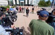 (Chris Samuels | The Salt Lake Tribune) Utah Education Association president Renée Pinkney speaks to media outside the 3rd District courthouse in Salt Lake City, Wednesday, May 29, 2024. The teacher association announced a lawsuit that day challenging the Utah Fits All voucher program.