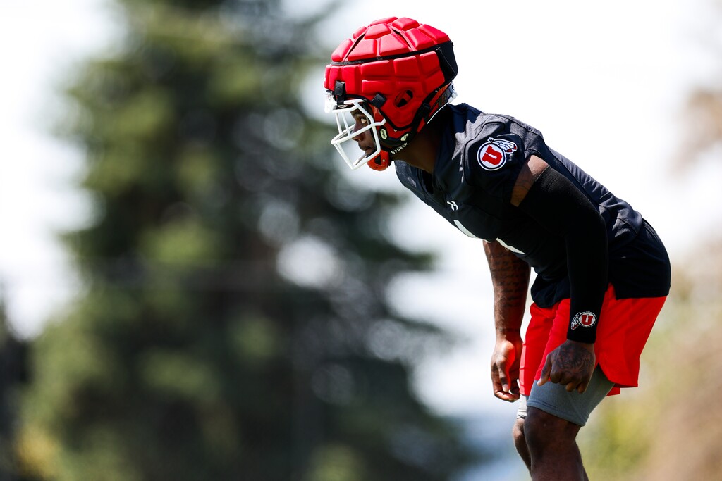 (Hunter Dyke | Utah Athletics) Utah football practices in Salt Lake City on Wednesday, Aug. 03, 2022.