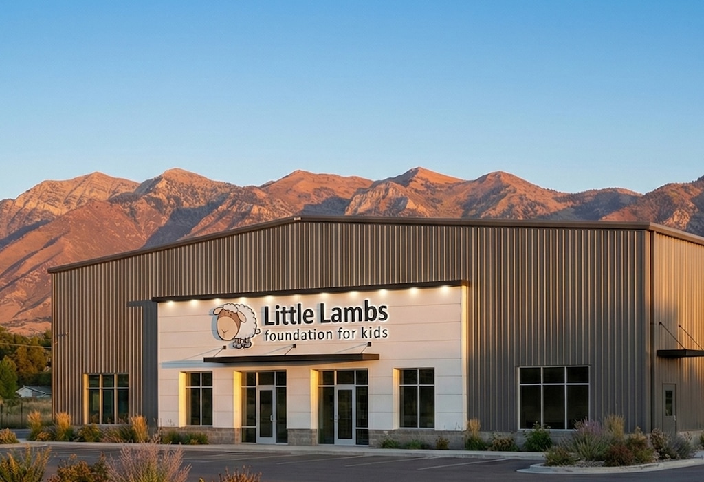 (Little Lambs Foundation for Kids) A rendering of Little Lambs’ new home at 1482 N. 800 West in Logan.