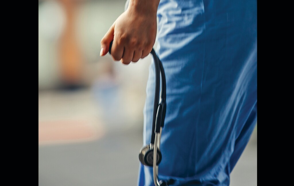 A doctor in New York, June 2, 2021. (Sasha Arutyunova/The New York Times)