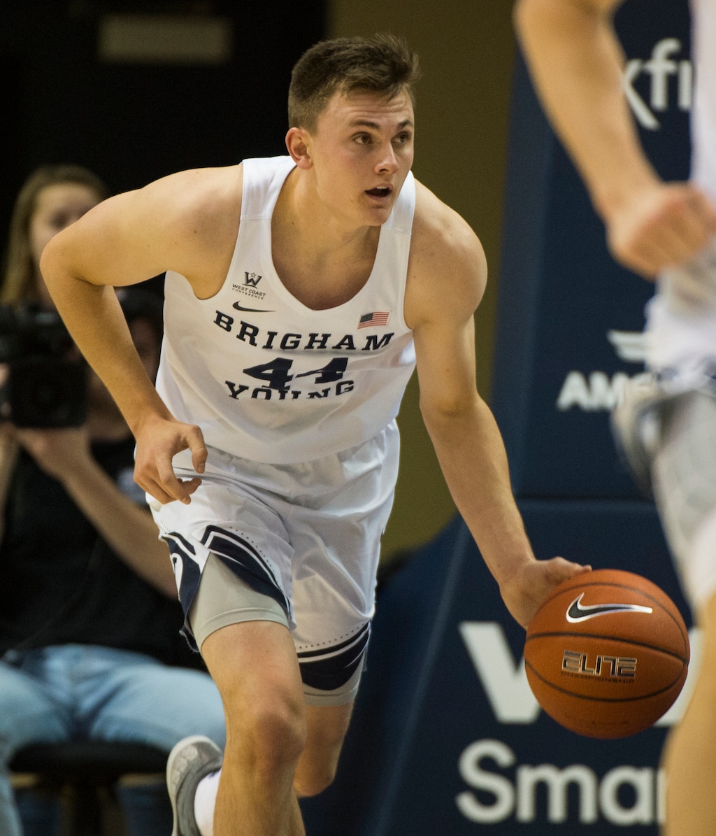 (Rick Egan  |  The Salt Lake Tribune)  BYU guard Connor Harding has made an immediate impact for the 5-2 Cougars after returning from a church mission to Atlanta in late June.