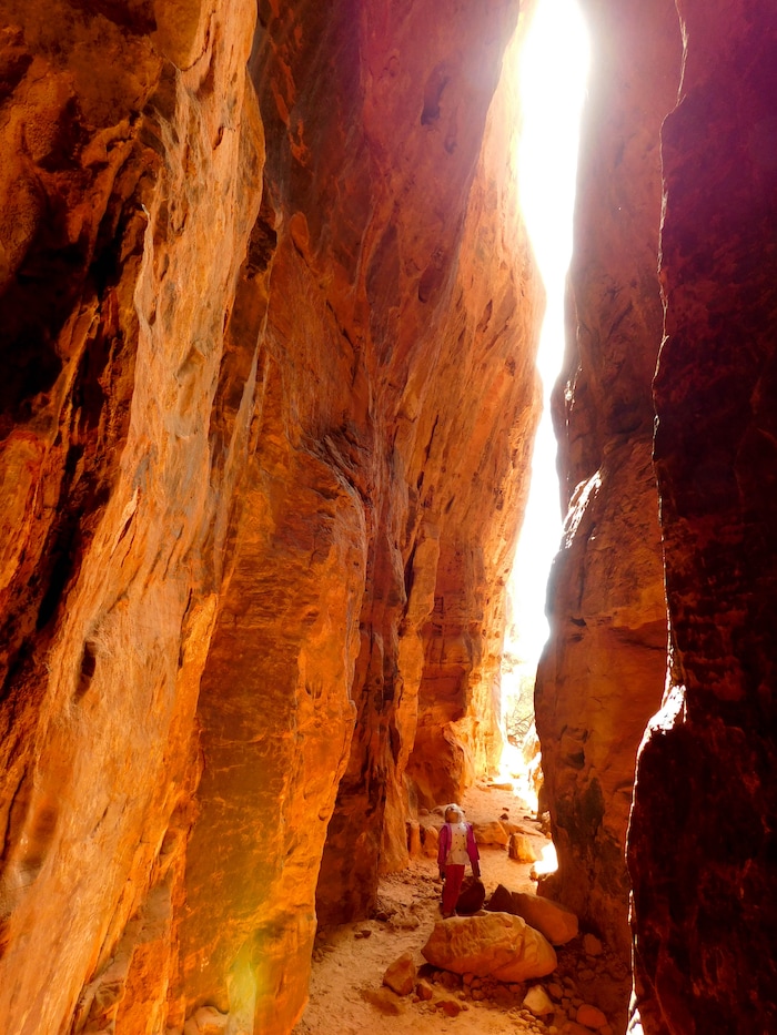 Jenny's Canyon is a quick hike to a short slot canyon in Snow Canyon State Park. Photo taken March 9, 2017. Erin Alberty/The Salt Lake Tribune