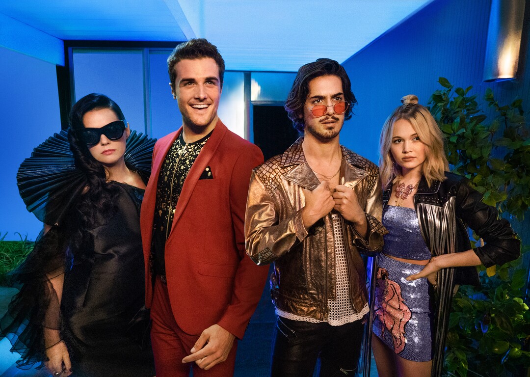 (Photo courtesy Starz) Roxanne Mesquida, Beau Mirchoff, Avan Jogia and Kelli Berglund star in “Now Apocalypse.”