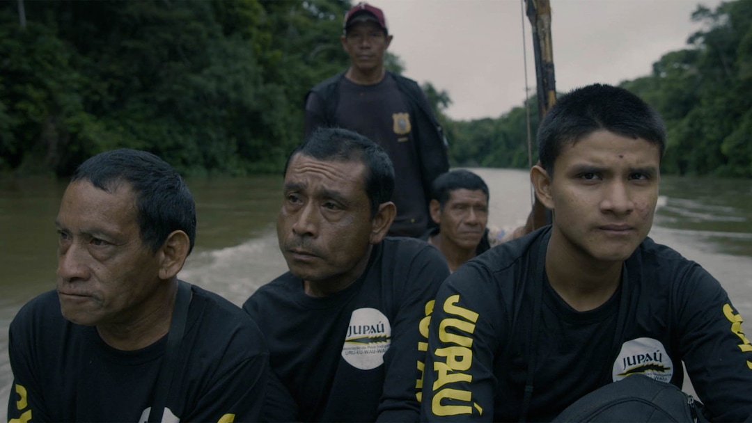 (Sundance Institute) Bitate Uru-eu-wau-wau appears in the Brazilian documentary "The Territory," directed by Alex Pritz, an official selection of the World Cinema Documentary competition at the 2022 Sundance Film Festival.