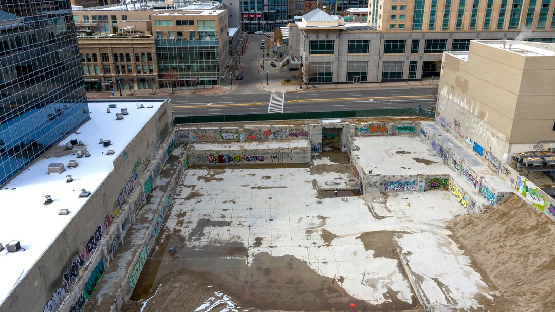 (Rick Egan | The Salt Lake Tribune). Vacant space at 255 South State in Salt Lake City onTuesday, Nov. 10, 2020.