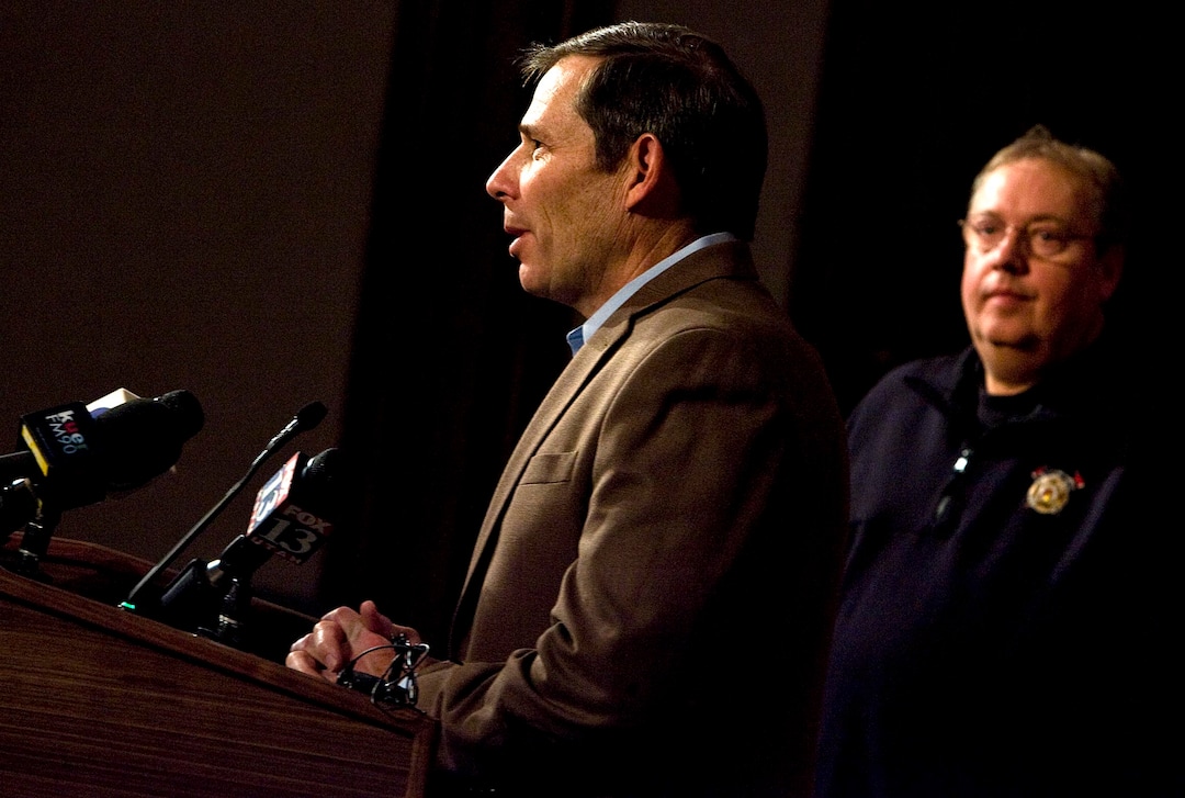(Tribune file photo)  Provo Mayor John Curtis speaks during a press conference about the Provo Tabernacle fire, at the Provo Council chamber, Saturday, Dec. 18, 2010.