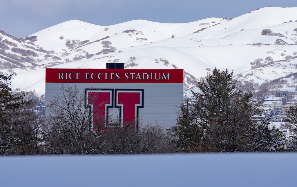 (Francisco Kjolseth | The Salt Lake Tribune) A fresh blanket of snow covers the University of Utah campus and surrounding hills in March 2023. The U.'s Office of the President sent out an email instructing all involved in hiring at the school to now longer ask questions about or solicit statements on diversity on Friday, Jan. 5, 2024.