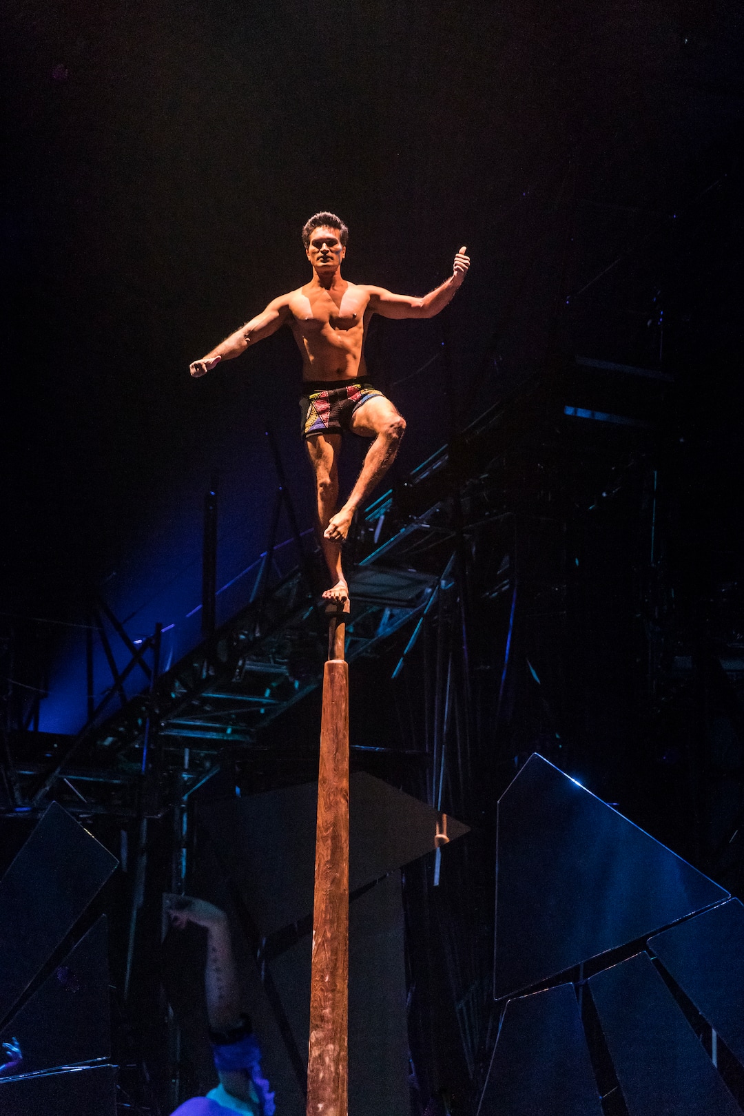 (Marie-Andrée Lemire  |  courtesy of Cirque du Soleil) A pole balancer is one of the performers in Cirque du Soleil's show "Bazzar," which will play in a tent in the parking lot of the Maverik Center in West Valley City, from May 24 to July 5, 2020.