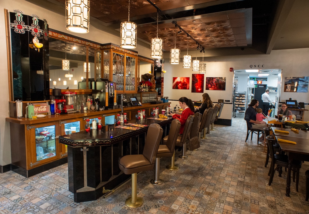 (Rick Egan  |  The Salt Lake Tribune)  Tru Religion Pancake & Steakhouse, which opened recently in Orem, features antique furniture from Salt Lake City's Lamb's Grill. Friday, Dec. 28, 2018.
