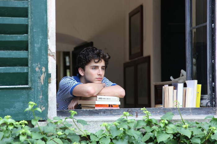 This image released by Sony Pictures Classics shows Timothee Chalamet in a scene from "Call Me By Your Name." Chalamet was nominated for an Oscar for best actor on Tuesday, Jan. 23, 2018. The 90th Oscars will air live on ABC on Sunday, March 4. (Sony Pictures Classics via AP)