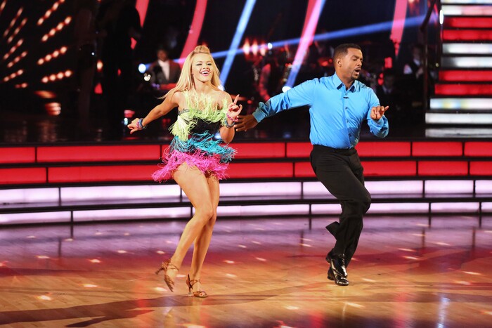 (Adam Taylor | ABC) Witney Carson and Alfonso Ribeiro on "Dancing With the Stars."