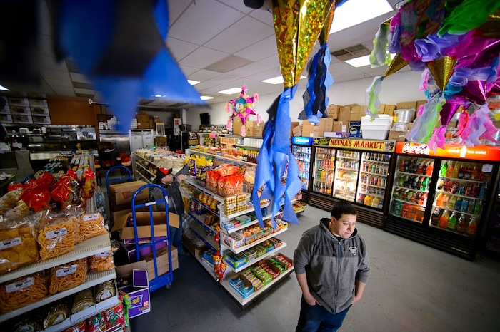 (Trent Nelson | The Salt Lake Tribune)  Jose Ponce at Neena's Market in Coalville, Friday March 2, 2018.