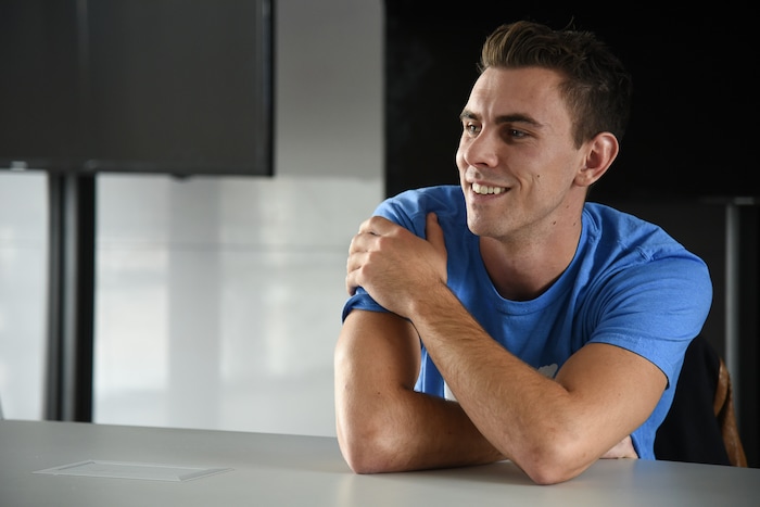 (Francisco Kjolseth | The Salt Lake Tribune) Ballet West dancer Lucas Horns talks about how he started volunteering on Sundays at the VOA Youth Resource Center back in 2016 and started leading an LGBTQ support group shortly thereafter. "I've been interested in LGBTQ activism and I feel a responsibility for us lucky people to pay it forward."