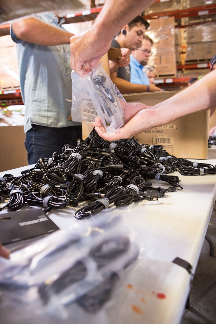 (Courtesy | Lisa Janssen) Bluffdale solar products company Goal Zero sent over $1 million worth of products to Houston for Hurricane Harvey relief.