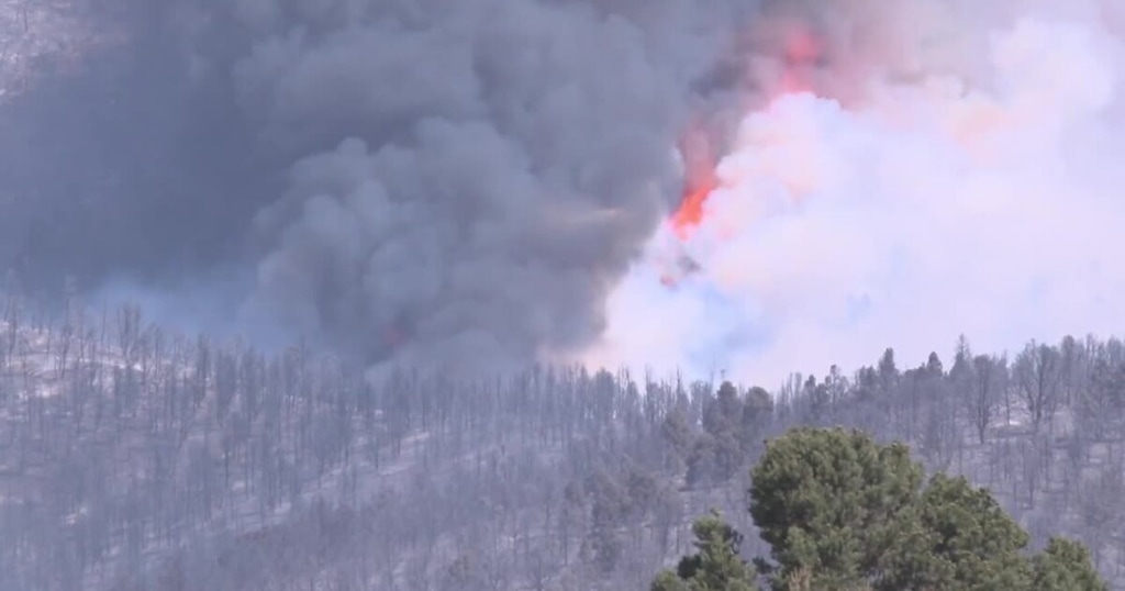(FOX 13 screenshot) A wildfire in Juab County forced the evacuation of the town of Eureka on Saturday, June 20, 2026.