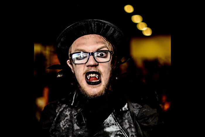 (Trent Nelson | The Salt Lake Tribune)  Faces of cosplayers and normals as the crowds stream into Salt Lake Comic Con, Thursday September 21, 2017.