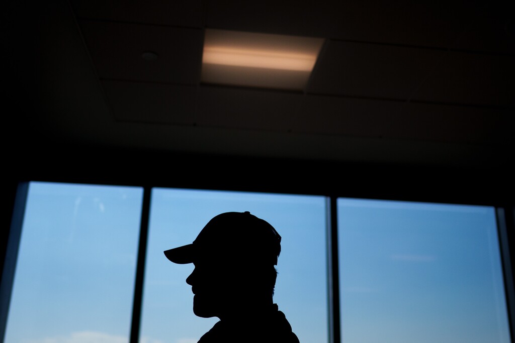 (Trent Nelson | The Salt Lake Tribune) Kirk Orton talks about having tattoos removed in the Salt Lake County Sheriff's Office/University of Utah Health's program to remove former gang members' tattoos, during a news conference in Salt Lake City on Tuesday, Oct. 24, 2023.