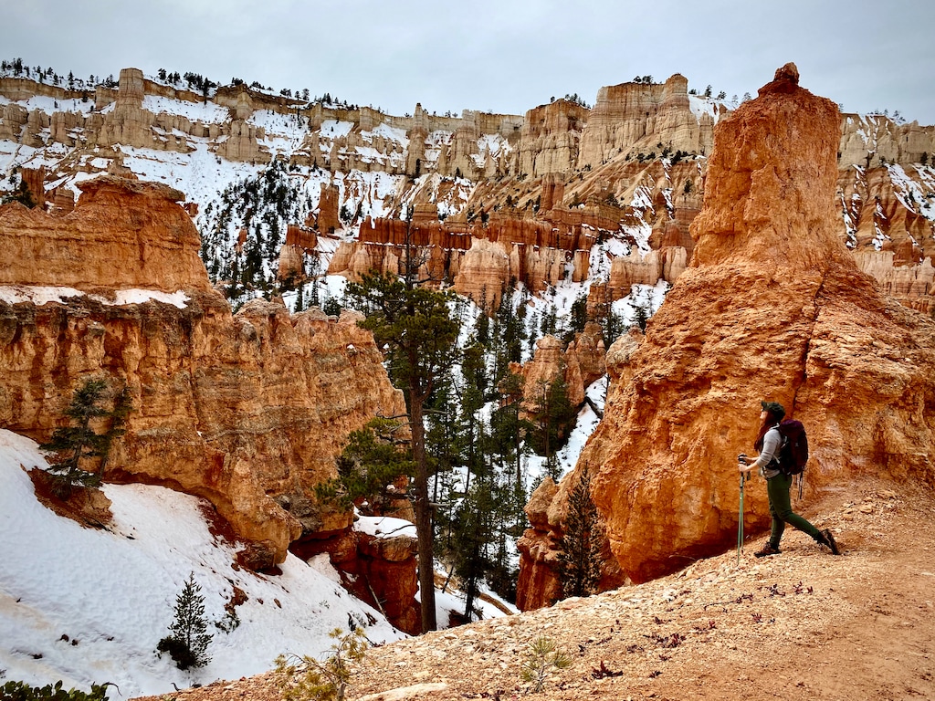 (Emily Pennington  |  Little A) Emily Pennington hiking the Peekaboo Loop at Bryce Canyon National Park. Pennington has written a memoir, "Feral," about her experience visiting all the national parks in the United States.