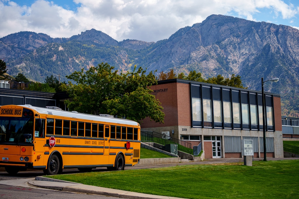 (Trent Nelson | The Salt Lake Tribune) Eastwood Elementary in Millcreek on Monday, Sept. 22, 2025. The Granite School District school made the latest Top 10 list for traditional public elementary schools in Utah but is also being studied for potential closure.