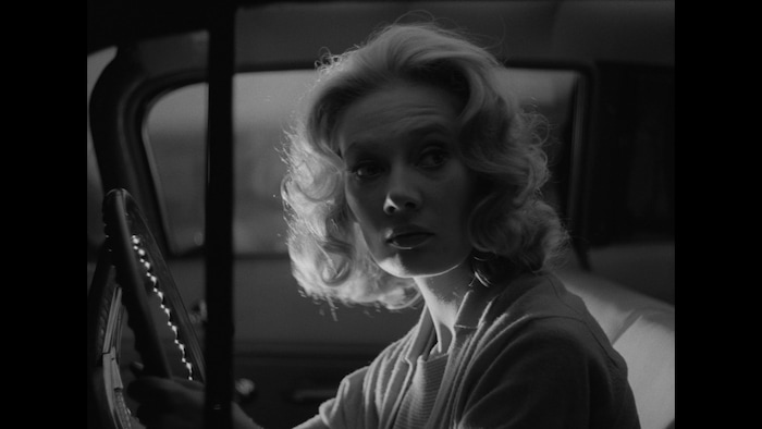 Mary (Candace Hillgloss) emerges from the river after a car crash, then finds herself tormented by supernatural beings, in the 1963 cult classic "Carnival of Souls," partly filmed around Saltair.