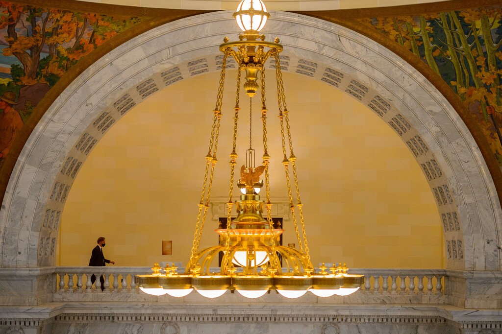 (Trent Nelson  |  The Salt Lake Tribune) A quiet afternoon at the state Capitol in Salt Lake City on Thursday, Jan. 28, 2021.