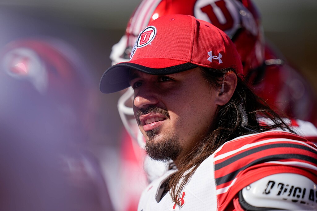 (Francisco Kjolseth  | The Salt Lake Tribune) Utah Utes quarterback Cameron Rising (7) on the sidelines as Utah State hosts the University of Utah during the first half of an NCAA college football game Saturday, Sept. 14, 2024, in Logan, Utah.